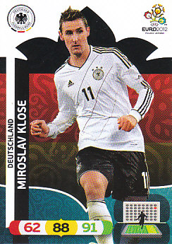 Miroslav Klose Germany Panini UEFA EURO 2012 #39